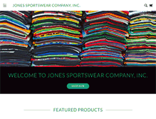 Tablet Screenshot of jonessportswearonline.com